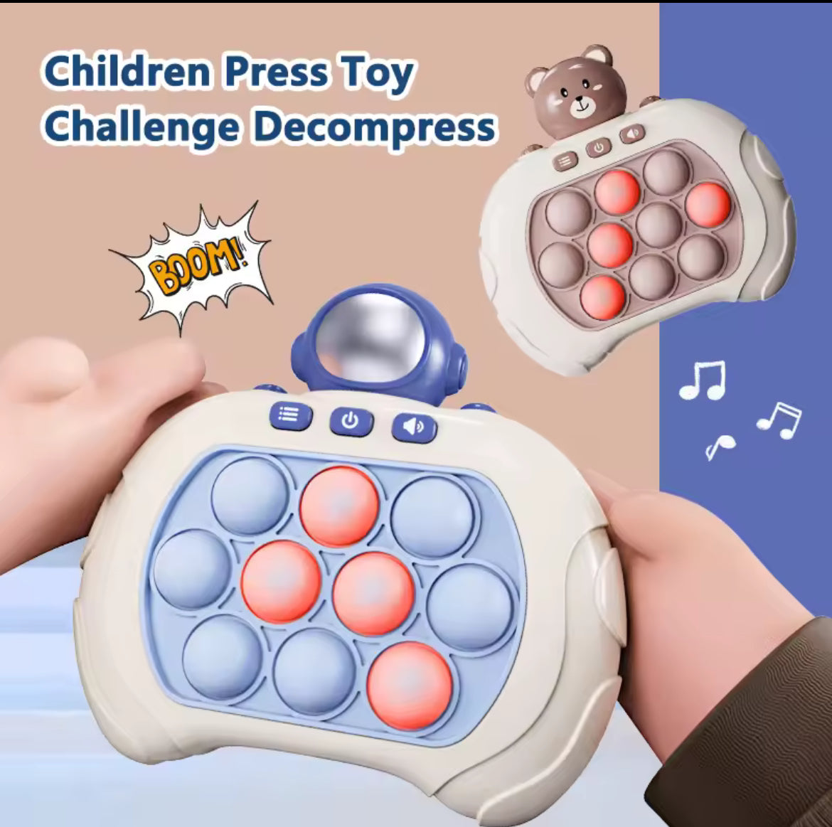 Juego pop it Electronico juguete,con más de 200 niveles, Antiestres/ controla con botones, para niños.