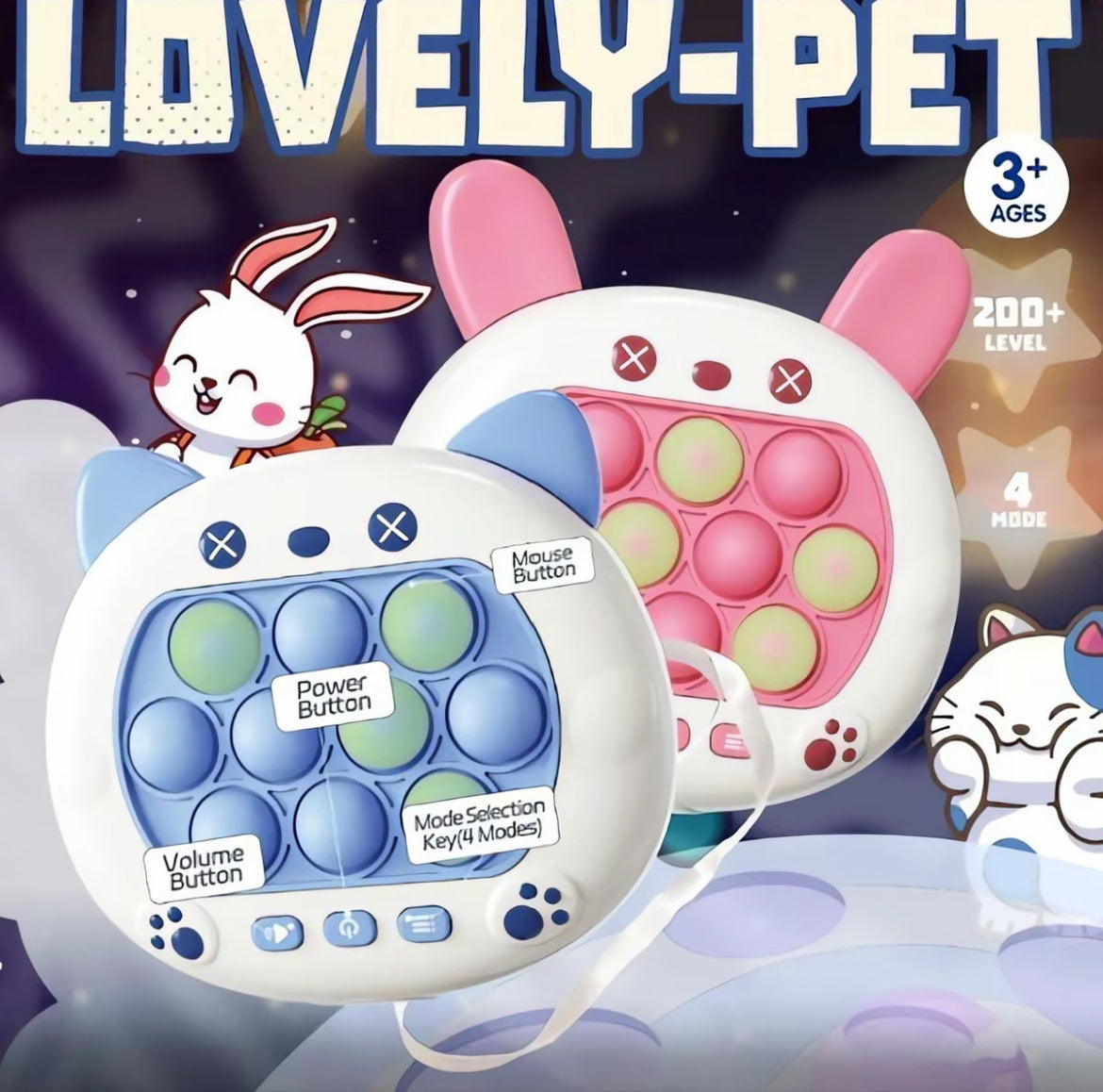 Juego pop it Electronico juguete,con más de 200 niveles, Antiestres/ controla con botones, para niños.