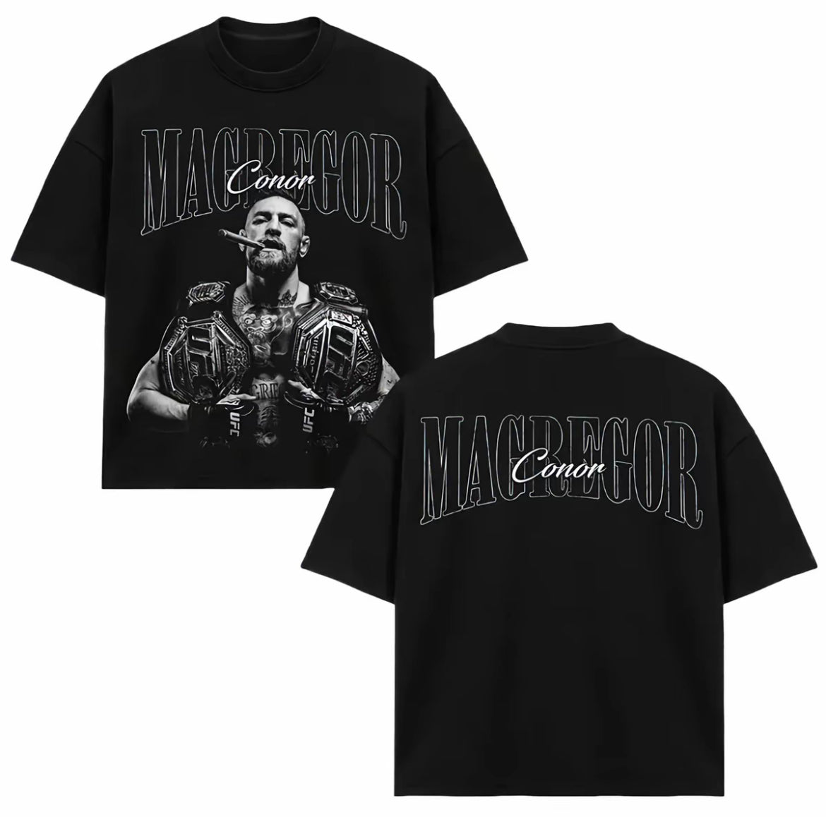 Playera oversiez de Conor Mcgregoer the Notorious/ Buena calidad de tela.