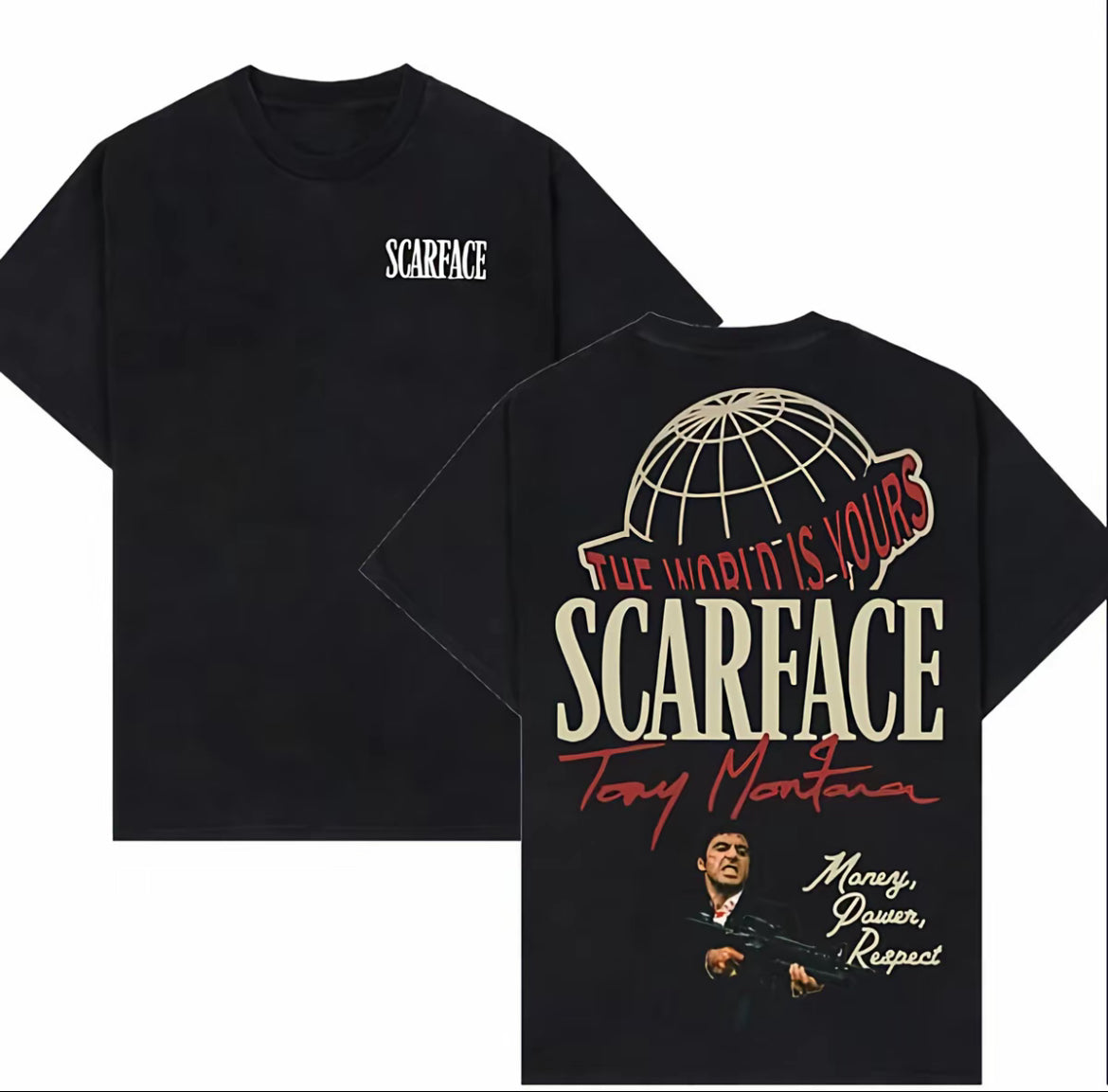 Playera de Scareface con estilo unico, ligera y con buenos acabados.