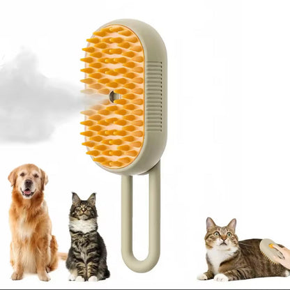 Cepillo con vaporizante para mascotas